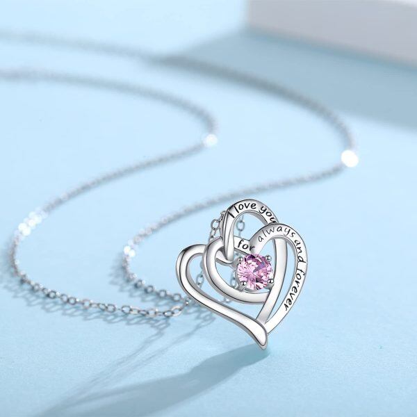 Sterling Silver Heart Necklace-2