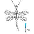 wholesale 925 Sterling Silver Dragonfly Shape Memorial Keepsake Pendant with Funnel and Spatula Set-0-0