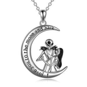 Sterling Silver Silver Plated Nightmare Pendant Necklace-0