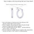 wholesale 925 Sterling Silver & White Gold Plated Twist Rope Hoop Earrings for Women - 2 Tone Double Circle Click Top-0-5