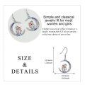 wholesale 925 Sterling Silver Moon & Sisters Hug Charm Dangle Earrings Gift for Sister-0-4