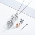 wholesale 925 Sterling Silver Heart Shaped Tree Of Life Cremation Jewelry Urn Necklace For Ashes Women Girls Memorial Keepsake Gift 48 Chain Included-0-1