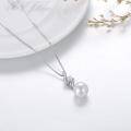 wholesale 925 Sterling Silver CZ & Pearl Drop Necklace - Elegant  for Her-0-1