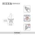 wholesale 925 Sterling Silver Celtic Knot Butterfly Drop Dangle Hook Earrings with Rose Gold Accents  for Women Girls-0-2
