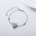 wholesale 925 Sterling Silver Metal Heart Angel Wings Urn Bracelet for Ashes Cremation Jewelry for Women-0-3