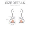 wholesale 925 Sterling Silver Heart Fairy Drop Earrings-0-2