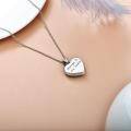 wholesale 925 Sterling Silver Heart Shaped Dog Memorial Urn Keepsake Pendant Necklace Gifts for Pet Owners-0-2