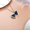 wholesale 925 Sterling Silver Heart Shaped Dog Memorial Urn Keepsake Pendant Necklace Gifts for Pet Owners-0-3