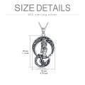 wholesale 925 Sterling Silver Mermaid Pendant with Celtic Knot and Moon Design - Vintage Style Jewelry for Women-0-3