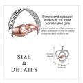 wholesale 925 Sterling Silver Double Heart Pendant with CZ and Rose Gold Plated Hands - Mother's Day Gifts for Mom-0-2