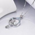wholesale 925 Sterling Silver Moon & Pearl Mermaid Pendant Necklace - Ocean Inspired s for Her-0-3