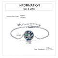 wholesale 925 Sterling Silver Abalone Shell Lotus Flower Charm Chain Bracelet Yoga s for Her-0-4