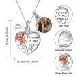 wholesale Silver Stone Heart Pendants for Women Gifts for Loved Ones - Two Tone-0-3