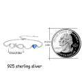 wholesale 925 Sterling Silver Blue Crystal Infinity Heart Cross Charm Bracelet-0-6