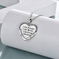 wholesale 925 Sterling Silver Heart Pendant I Am Enough Inspirational Quote Necklace s for Women-0-4