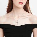 wholesale 925 Sterling Silver Butterfly Heart Cross Pendant Necklace s for Women Girls-0-1