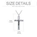 wholesale 925 Sterling Silver Cross Crucifix Pendant Urn Cremation Ashes Holder Keepsake Jewelry for Men & Women-0-4