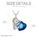 wholesale 925 Sterling Silver Elephant Urn Necklace w/Sunflower Heart Pendant - Ashes Keepsake s for Women-0-2