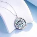 wholesale 925 Sterling Silver Abalone Shell Tree of Life Pendant Necklace 18 Chain-0-1