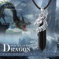 wholesale 925 Sterling Silver Black Onyx Dragon Head Necklace Protection Charm  for Men/Women-0-3