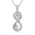 wholesale 925 Sterling Silver Tree of Life Infinity Family Pendant Necklace - Christmas Gifts for Women-0-0
