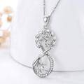 wholesale 925 Sterling Silver Tree of Life Infinity Family Pendant Necklace - Christmas Gifts for Women-0-1