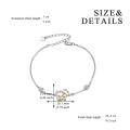wholesale 925 Sterling Silver Metal Elephant Adjustable Ankle Bracelet with Stones for Women (9+2)-0-3