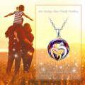 wholesale 925 Sterling Silver Multicolor Crystal Heart Family Necklace for Mother Daughter Son-0-1