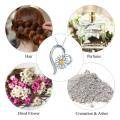 wholesale 925 Sterling Silver Daisy Flower Heart Urn Pendant Necklace with Chain and Fill Kit - I Love You Engraved Keepsake Memorial Jewelry-0-2