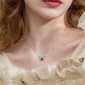 wholesale 925 Sterling Silver Celtic Knot Black Pearl Butterfly I Love You Multilingual Necklace-0-1