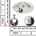 wholesale Black 925 Sterling Silver Rose Tree of Life Urn Pendant with Chain and Funnel Set for Ashes Keepsake  for Women-0-2
