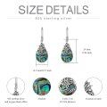 wholesale 925 Sterling Silver Abalone Shell Celtic Tree Of Life Dangle Drop Earrings for Women's  Ideas-0-3