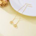 wholesale 18K Gold Starfish Long Chain Threader Earrings for Women Valentines Day Gifts-0-3