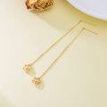 wholesale 18K Gold Starfish Long Chain Threader Earrings for Women Valentines Day Gifts-0-4