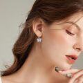 wholesale 925 Sterling Silver Filigree Butterfly Leverback Dangle Earrings for Women-0-3
