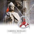 wholesale 925 Sterling Silver Red Cardinal CZ Heart Pendant Necklace - Always in My Heart Memory Gifts for Women-0-6