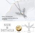 wholesale 925 Sterling Silver Opal Celtic Knot Butterfly Necklace for Women's Gifts-0-5