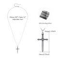 wholesale 925 Sterling Silver Cross Sword Pendant Necklace 14k Gold Plated Gothic Jewelry for Men Women Gifts-0-1