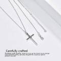 wholesale 925 Sterling Silver Cross Sword Pendant Necklace 14k Gold Plated Gothic Jewelry for Men Women Gifts-0-3