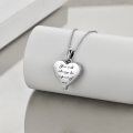 wholesale 925 Sterling Silver Angel Wings Heart Cremation Urn Pendant Necklace Memorial Keepsake Jewelry for Ashes-0-1