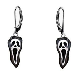 Sterling Silver Jack Earrings Sally Halloween Earrings -0