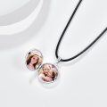 wholesale 925 Sterling Silver Celtic Knot Round Photo Locket Necklace - Mothers Day Gifts-0-3