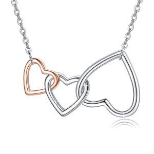 Sterling Silver Two Tone Color Generations Necklace-0