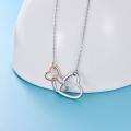 wholesale 925 Sterling Silver Heart Pendant Necklace for Grandmother Mother and Daughter Gifts-0-2