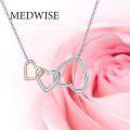 wholesale 925 Sterling Silver Heart Pendant Necklace for Grandmother Mother and Daughter Gifts-0-4