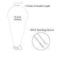 wholesale 925 Sterling Silver Heart Pendant Necklace for Grandmother Mother and Daughter Gifts-0-6