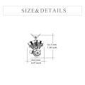 wholesale 925 Sterling Silver Engine Motorbike Urn Keepsake Memorial Ashes Holder Pendant Necklace-0-5