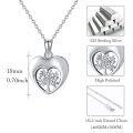 wholesale 925 Sterling Silver Tree of Life Heart Pendant Cremation Urn Necklace for Ashes Memory Keepsake Funnel & Screwdriver Included Water-Resistant  for Her-0-3