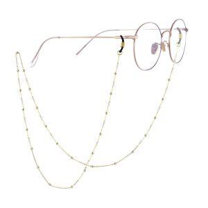 Sterling Silver Gold Plated Eye Glasses Chain -0