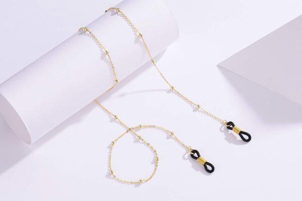 Sterling Silver Gold Plated Eye Glasses Chain -1